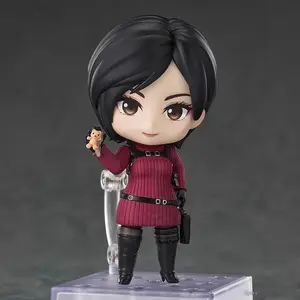 Resident Evil Nendoroid Figure Set Ada Wong Leon S. Kennedy # 2761 # 2337 Swappable Faces Movable Joints Anime Toys Gifts For Fans