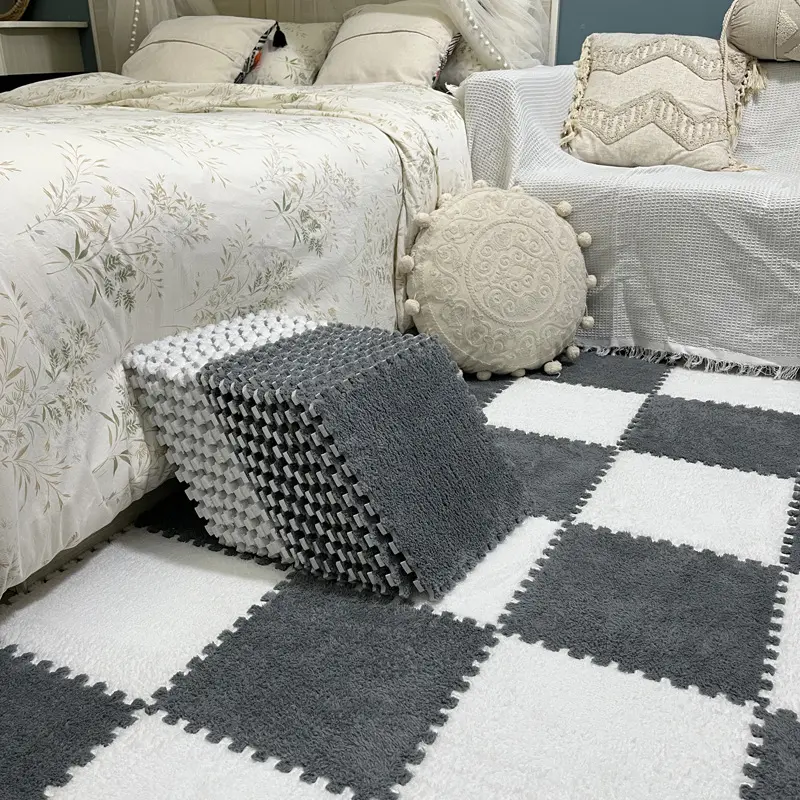 Carpet for bedroom and living room, home use, bedside rug, full coverage, dirt-resistant, interlocking floor mat, large area foam mat forroom, Home Decor Rugs, Decorative Area Rug