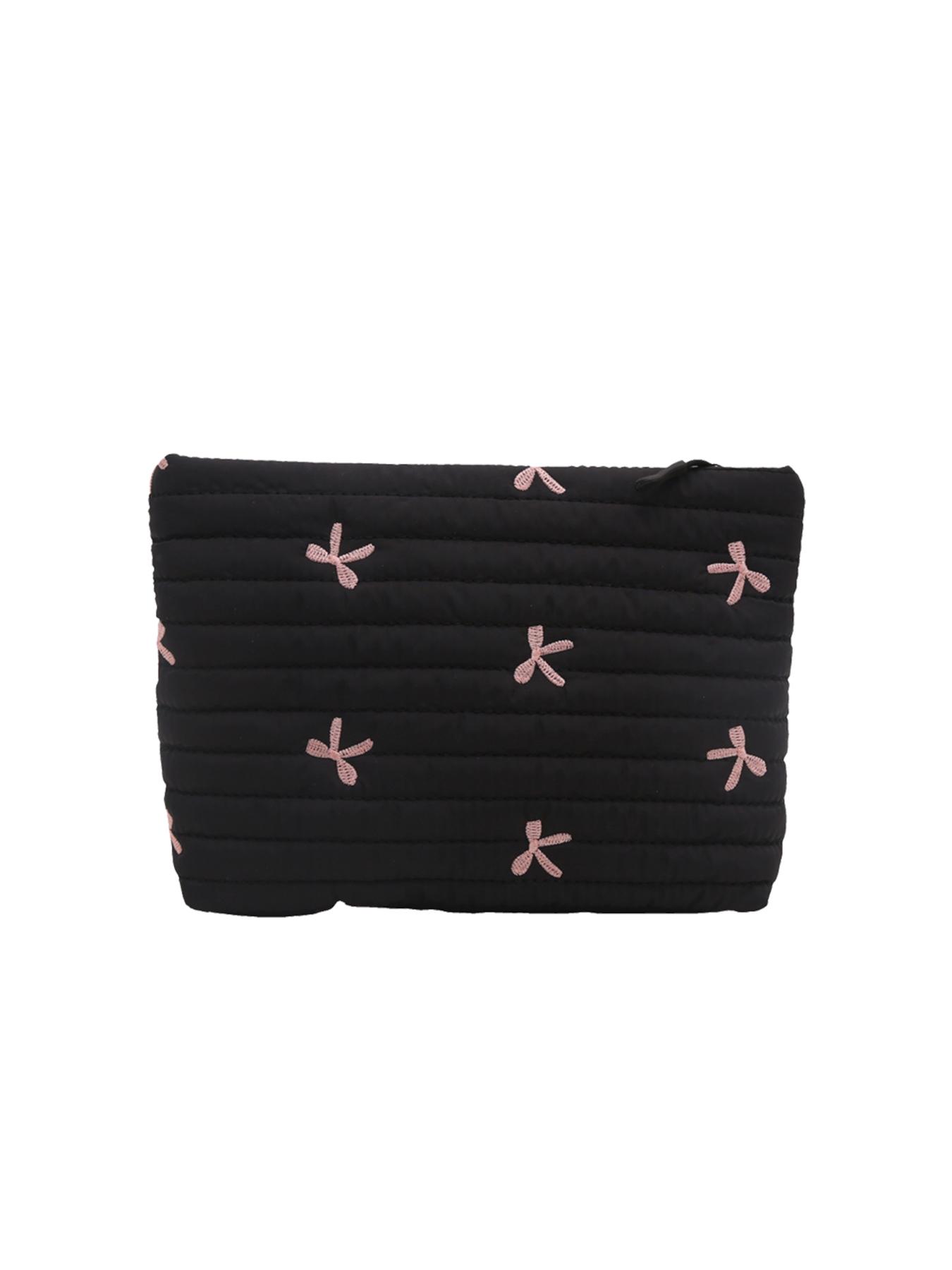 Solid color quilted design clutch bag, large capacity zipper travel storage bag, women's portable travel storage bag, back to school season, suitable for daily commuting and travel, school portable bag, Quilted Purse