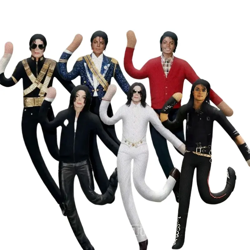 New Style Michael Jackson Cosplay Prop Moveable Stuffed Animal - Jointed Body Abstract Plush Toy, Soft Cuddly Birthday Gift, House Decoration for Doll Accessories Enthusiasts, Unisex Plain Stuffed Animals, MJ01, Soft Cuddly Gift