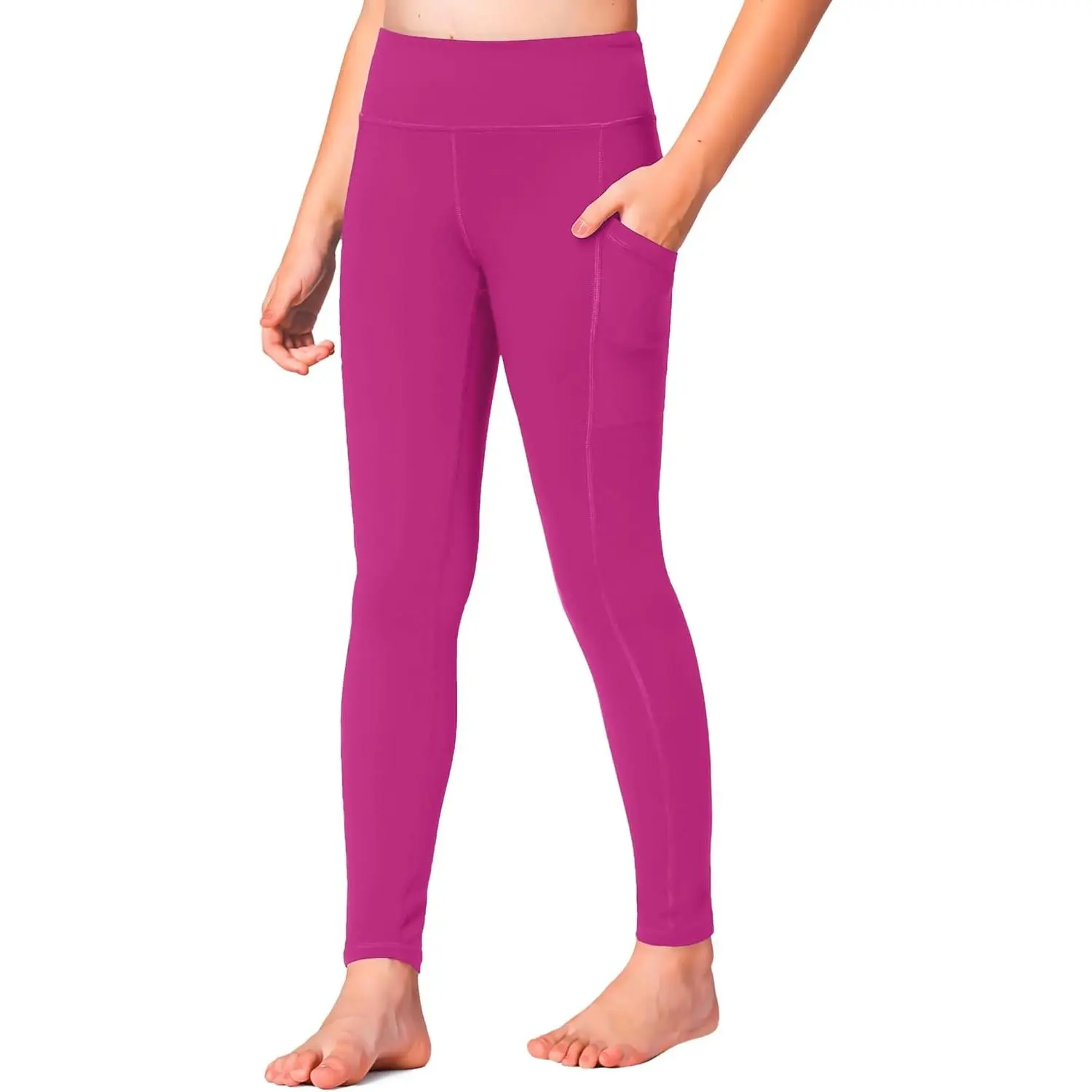 Athletic Leggings Kids Dance Running Yoga Pants Workout Active Dance Tights with Pockets New model