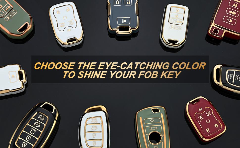 Key Fob Cover Compatible with Chevy Chevrolet Equinox Camaro Cruze Malibu Sonic Volt Spark Impala Buick Encore Allure TPU Remote Keyless Key Fob Case Protection Shell Accessories, White Key Fob Cover Compatible with Chevy Chevrolet Equinox Camaro Cruze Malibu Sonic Volt Spark Impala Buick Encore Allure TPU Remote Keyless Key Fob Case Protection Shell Accessories, White