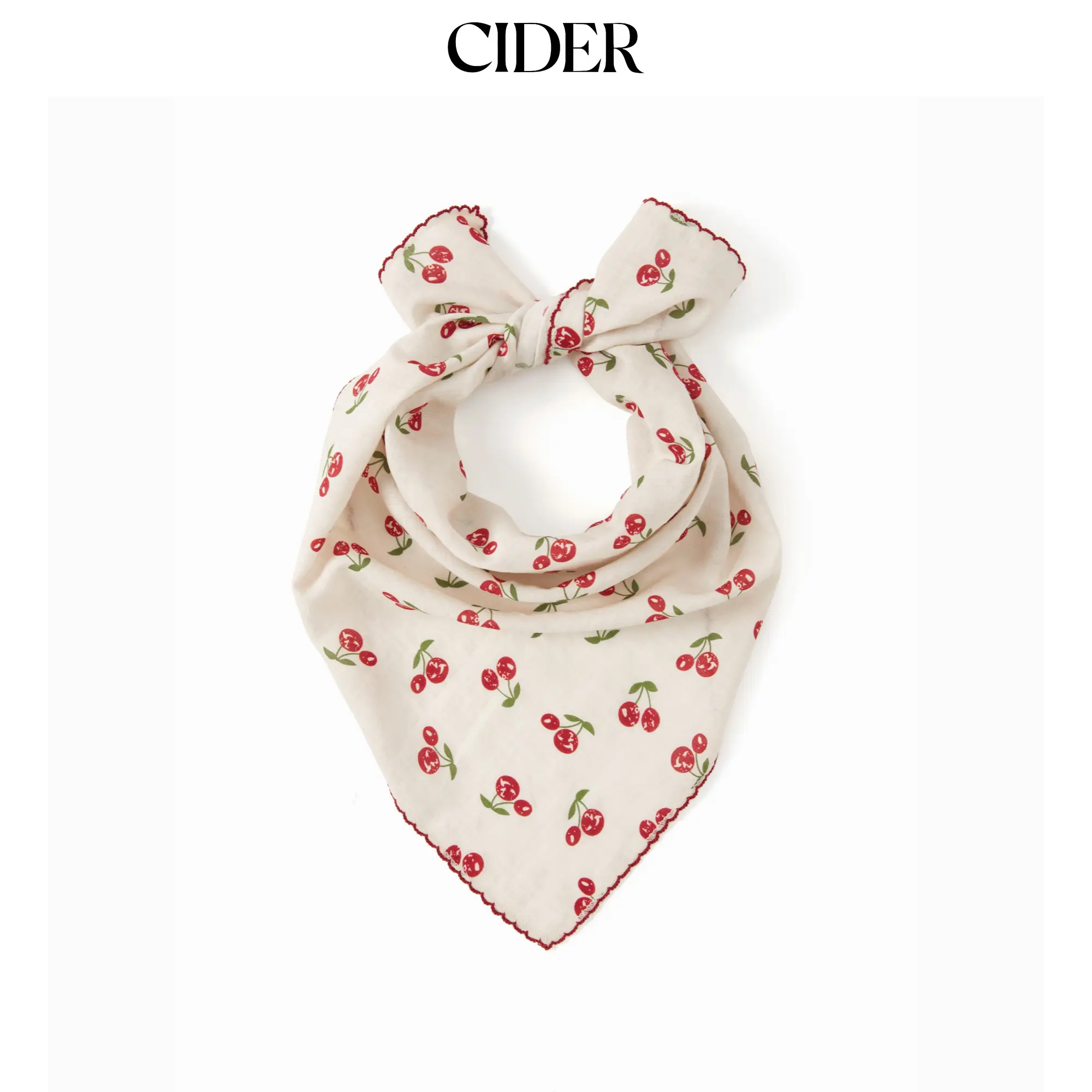 Cider CHERRY PATTERN HEADSCARF Cider CHERRY PATTERN HEADSCARF