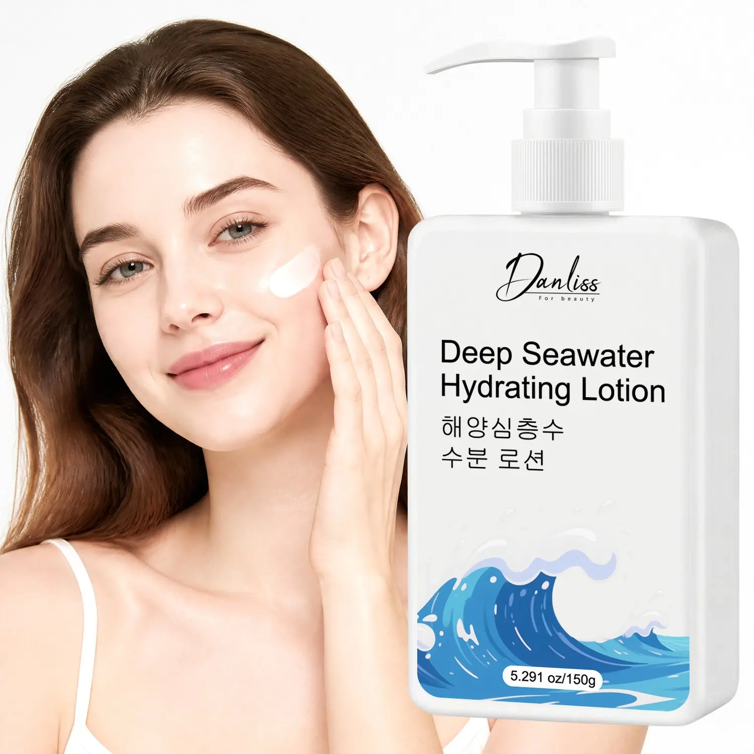 Deep Sea Moisturizing Lotion 150g, Hydrating Formula with Seawater, Panthenol, and Hyaluronic Acid, Gentle Skin Soothing, All Skin Types