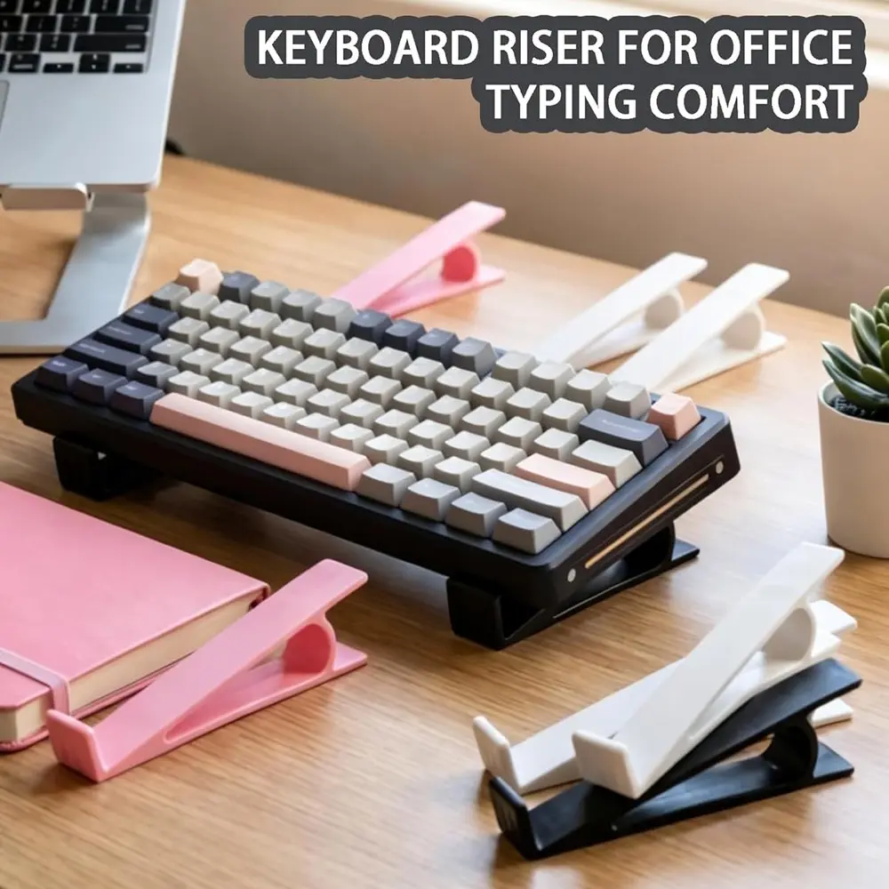 3D Printed Anti-Slip Ergonomic Keyboard Riser, Compatible with Most Standard Mechanical Keyboards, Ideal for Office and Gaming