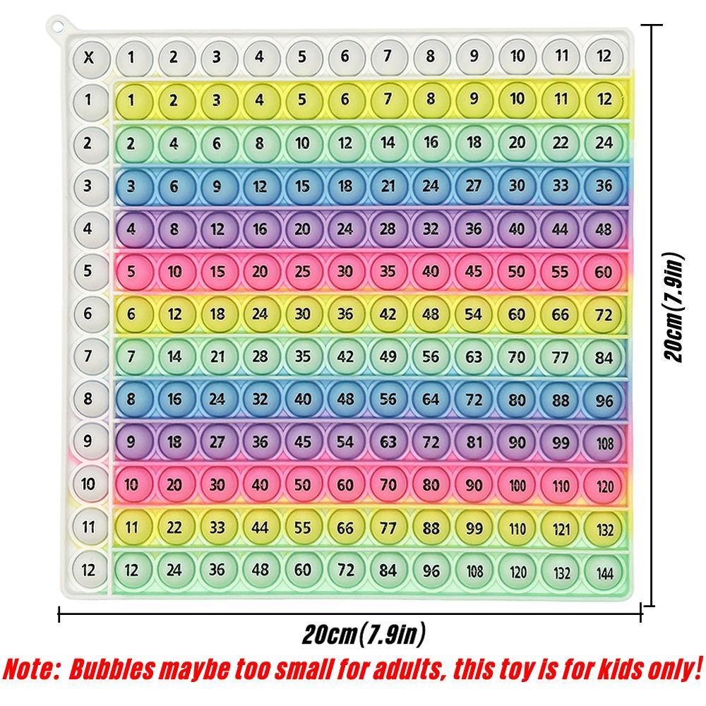 Multiplication Practice Math Game, 12x12 Times Table Learning Activity Board Game, Mathematics Teaching Toy, Math Learning Tools, Table Math Games #GLOBAL PICKS