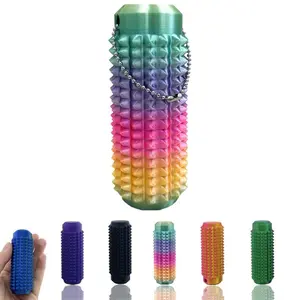 Pain Stim Fidget Toys Reduce Stress Roller for Adults Spiky Fidget Keychain for Anxiety Sensory Toys Novelty Gifts for Friends