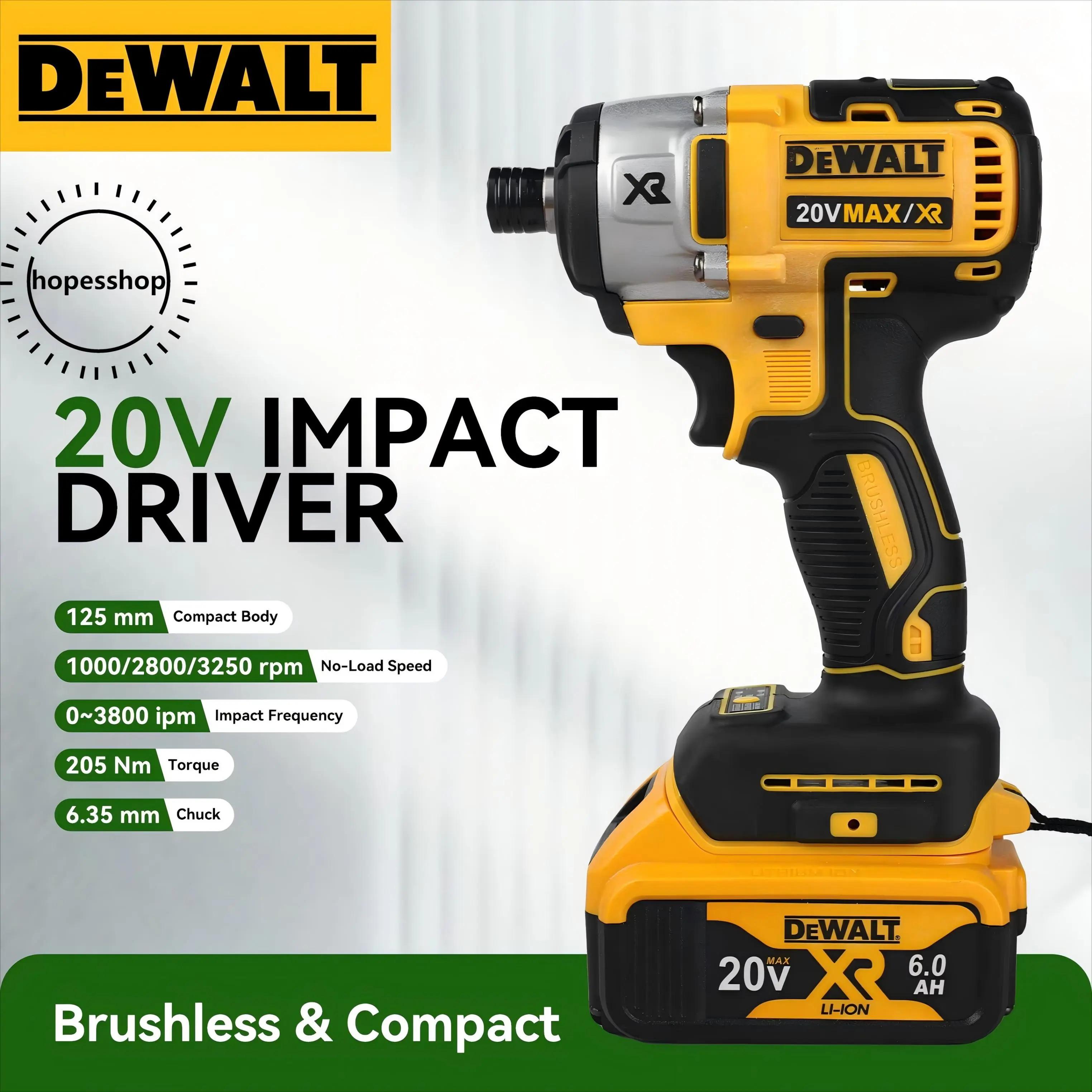 Dewalt DCF887 Brushless Impact Driver, Fastening for Framing and Cabinetry, 3-Speed Precision Drive Tool with LED Ring Light