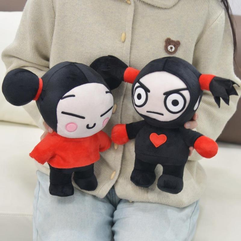 Pucca & Garu Couple Plush Set Viral Cartoon Character Soft Stuffed Dolls Unique Gift for Fans & Couples