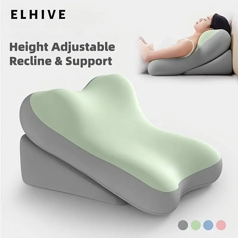 Memory Foam Backrest Pillow Set, Adjustable Bed Wedge Pillows, Comfortable Reading Support, Multi-Functional Lumbar Pad, Non-Slip Elevating Cushion, Supportive Backrest