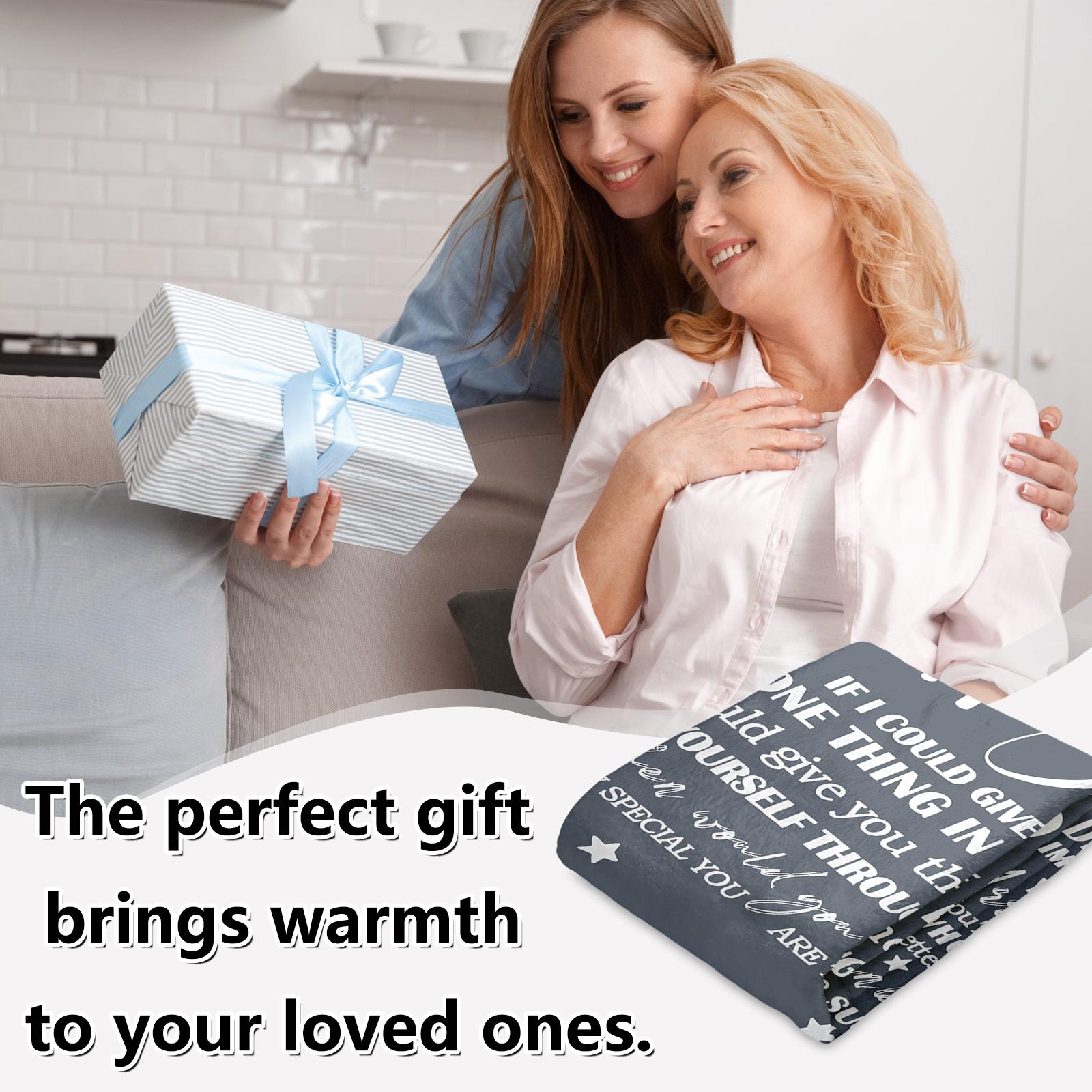 To My Bestie Inspirational Quote Flannel Throw Blanket 280GSM Ultra Soft Cozy Warm Blanket for Best Friend Gift Bed Sofa Car Travel Camping Birthday Christmas Holiday Anniversary