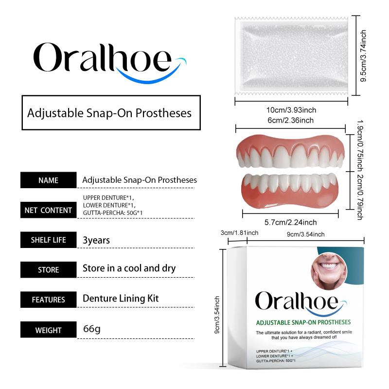 Silicone Denture Repair Kit - Daily Use to Enhance Smile Beauty, Comfortable Material to Modify Teeth.