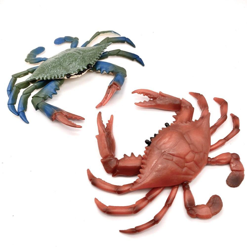 PVC Simulation Sea Life Animals Model Handmad Collectible Octopus Action Figures Toy Crafts Ornament Crab Model Figurines
