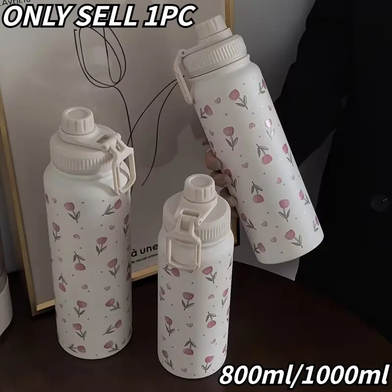 Heart-Shaped Perfume Bottle, Dual-Layer Vacuum Insulated Stainless Steel Cup, Travel Outdoor Drinking Cup, Fitness Cup, Car Cup, Drinkware, Water Bottles, Tumbler, Flasks
