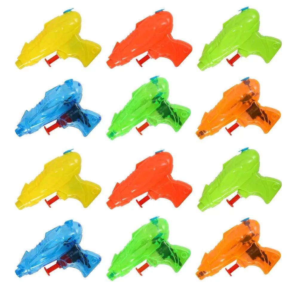 12-Pack Unisex Mini Water Guns, Non-Toxic Colorful ABS Plastic Soakers with 20ft Range, Pool/Beach Summer Outdoor Game Toy Gifts, Birthday Party Favors for Kids & Adults