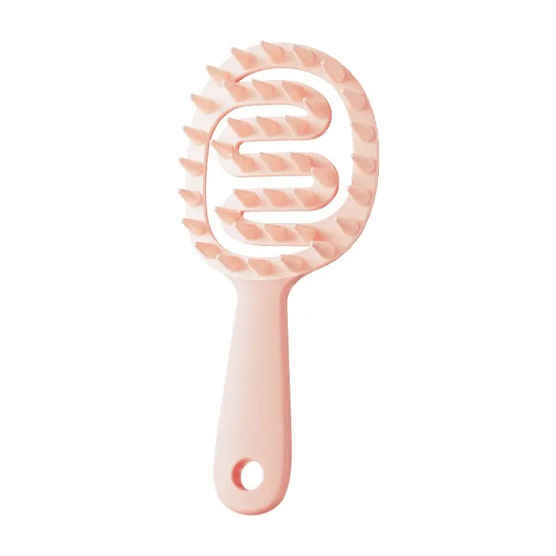 1pc Soft Silicone Scalp Massage Brush, Abs Handle, Removes Dandruff, Promotes Healthy Hair, Ergonomic Design, Ideal Gift for Women and Girls