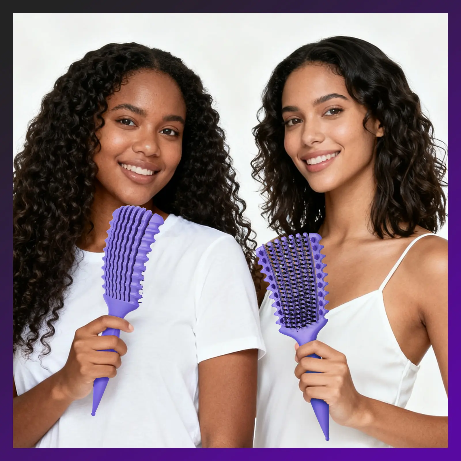Candybrush Large Octopus Hair Brush, PP & Wheat Straw Material, Detangling Comb with Serrated Edge, Anti-Dandruff, Curly Long Hair, Women Gift
