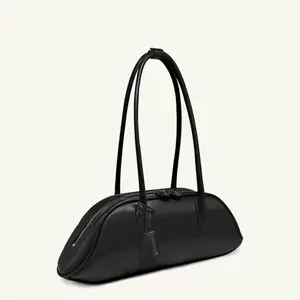 2026 New JWPE Boston Bag Women's Zora Bowling Bag Fashion Underarm Stick Handheld Women's Shoulder Bag