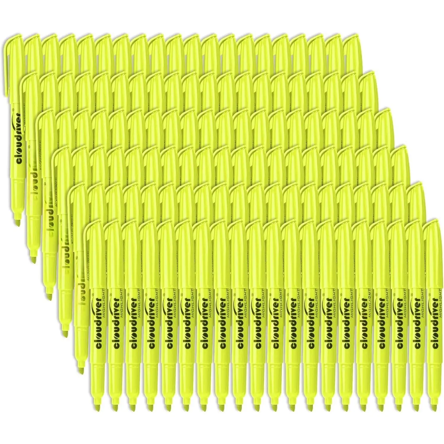 Yellow Highlighters, Bulk Pack Of 120, Bright Color Highlighter, Chisel Tip, Quick Drying Ink, Highlighters Suitable For , School, Office And Shop