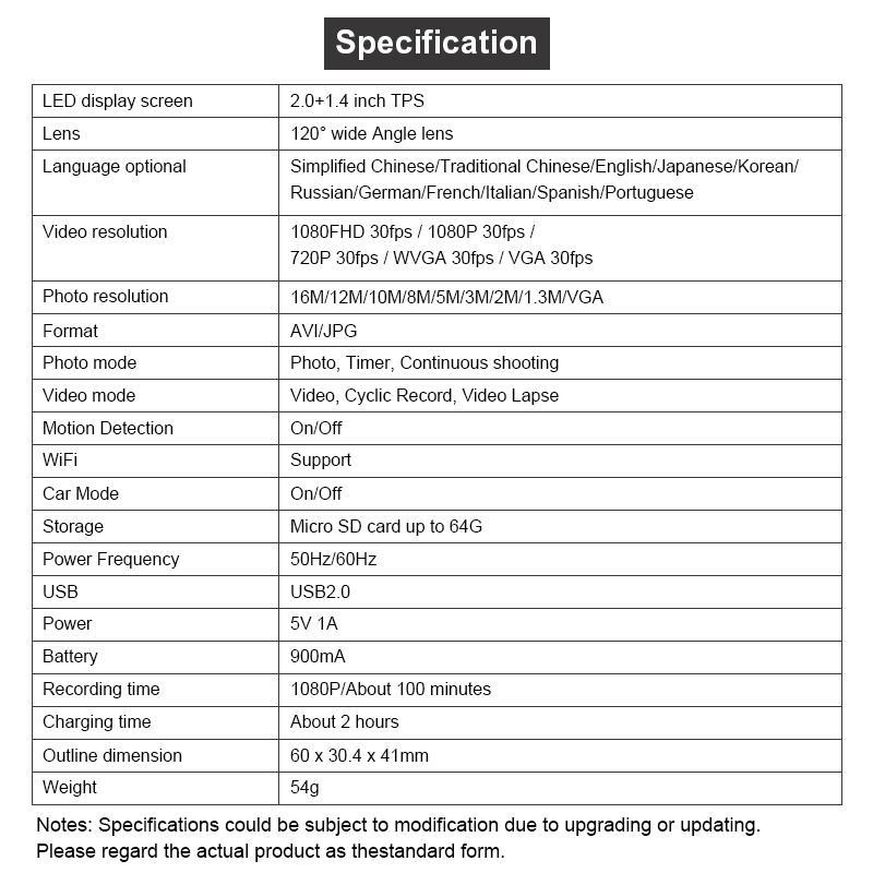High-definition Sports Camera, 1 Set Waterproof Recorder Camera for Diving Swimming Bicycle Motorcycle, Outdoor Sports Mini-camera with 32GTF Card