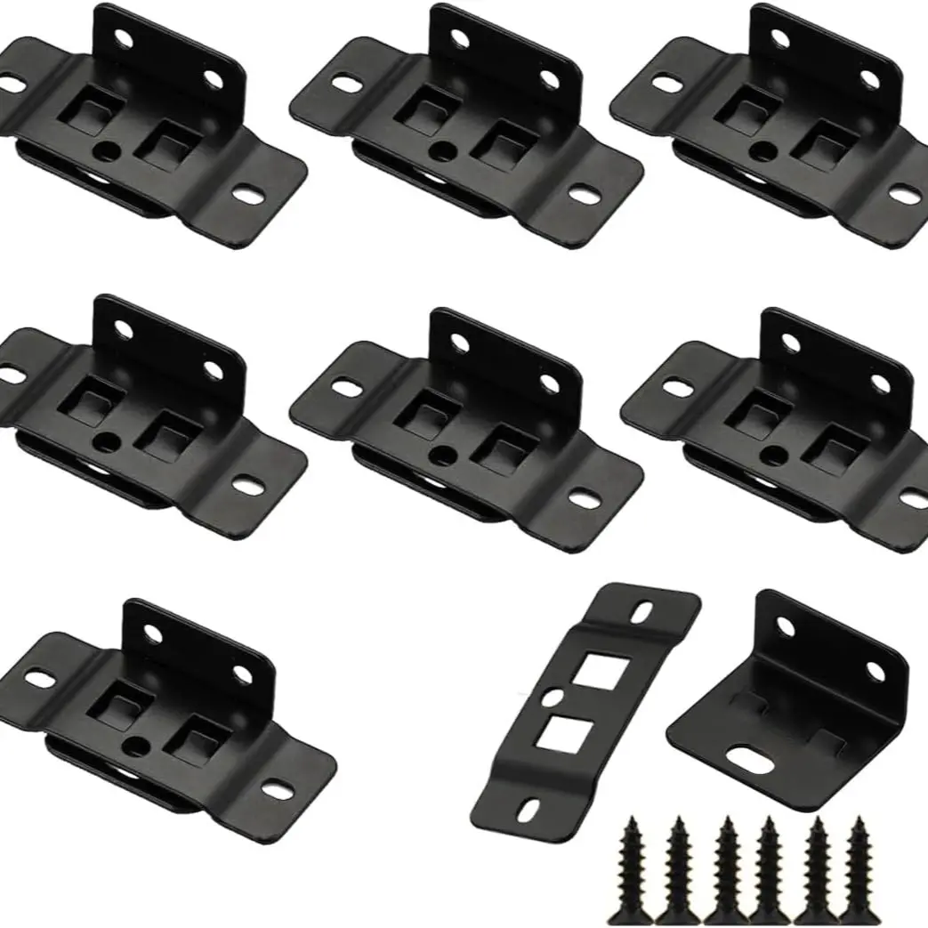 10/20 Pack Quick Fitting Furniture Joint Bracket, Stainless Steel Corner Connectors with Screws, for Drawers, Cabinets, Tables, Chairs, Metal Brackets