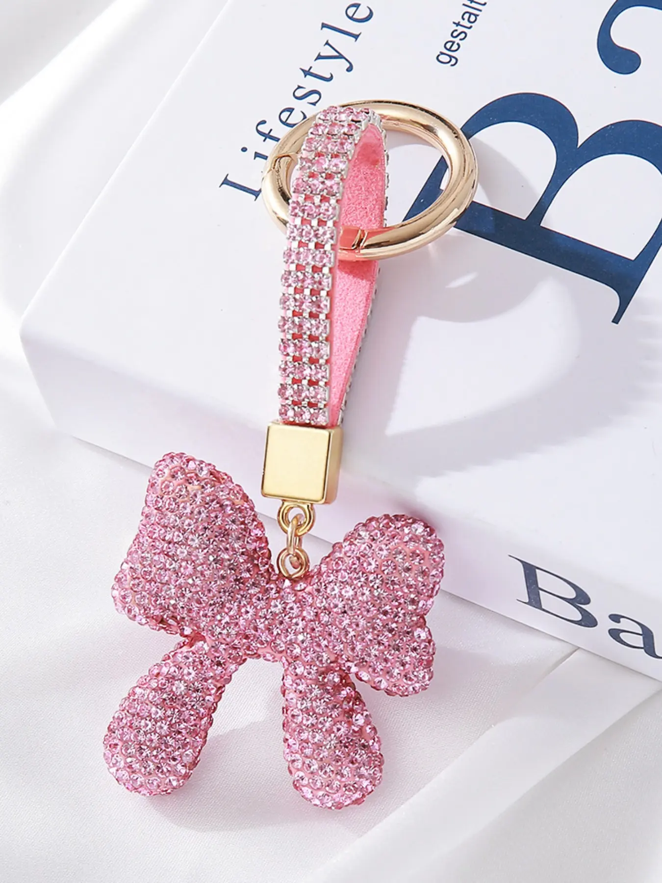 Butterfly Knot Clay Keychain, Unique Design, Perfect Gift, Casual Accessory, Backpack Strap, Car Key Holder, Birthday Present