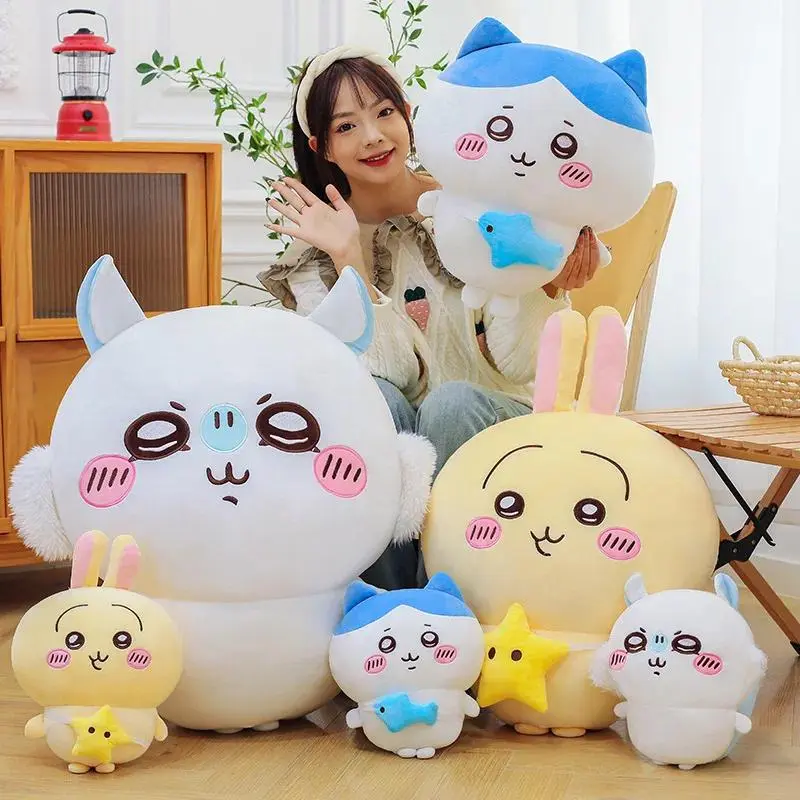Large Size 80cm Kawaii Hachiware Momonga Plush Toy Doll Are Soft But Not Easily Deformed Plush Room Decoration Birthday Gift