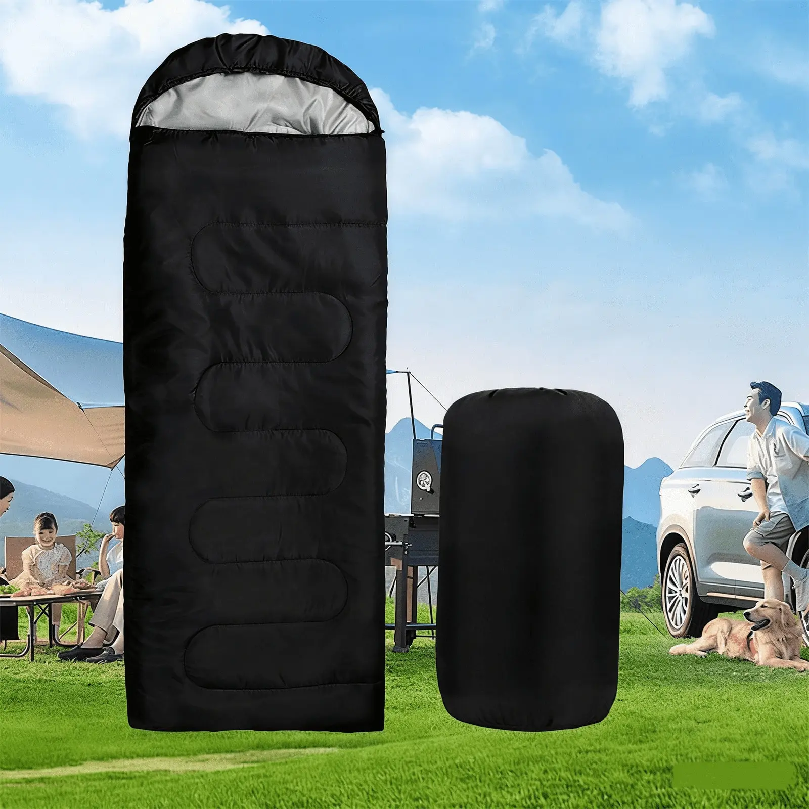Sleeping Bags Cold Weather and Warm - Backpacking Camping Sleeping Bags - Lightweight Compact Camping Essentials Equipment Accessories Hiking Sleeping Essentials