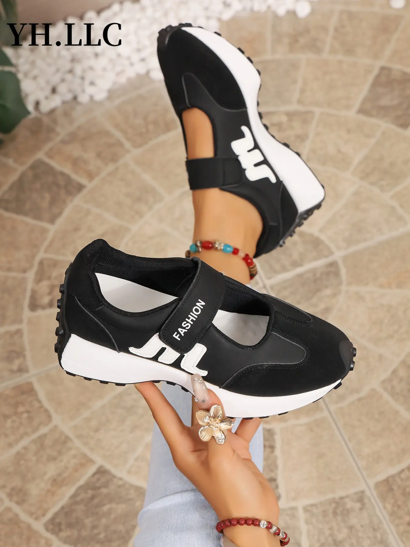 Women's Thick Sole Mary Jane Slip-On Casual Shoes, Comfortable Daily Wear, Non-Slip Rubber Bottom, Lightweight & Soft, Trendy Design, Classic Mary Janes