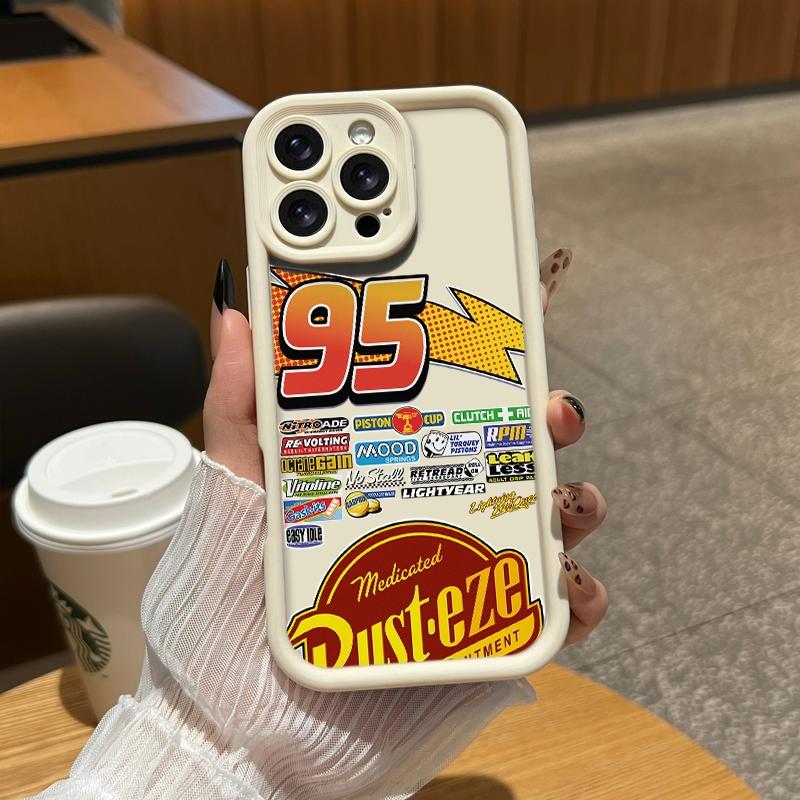 Lightning Mcqueen Pattern Suitable For Iphone And Samsung Galaxy 17 Air 16 Pro Max 15 14 Plus 13 12 11 Xr Xs S25 S24 S23 Tpu Bumper Shock - Absorbing Soft Shell , Silicone Protective Cover , With Safety Rope Protection Phone Case Lightning Mcqueen Pattern Suitable For Iphone And Samsung Galaxy 17 Air 16 Pro Max 15 14 Plus 13 12 11 Xr Xs S25 S24 S23 Tpu Bumper Shock - Absorbing Soft Shell , Silicone Protective Cover , With Safety Rope Protection Phone Case