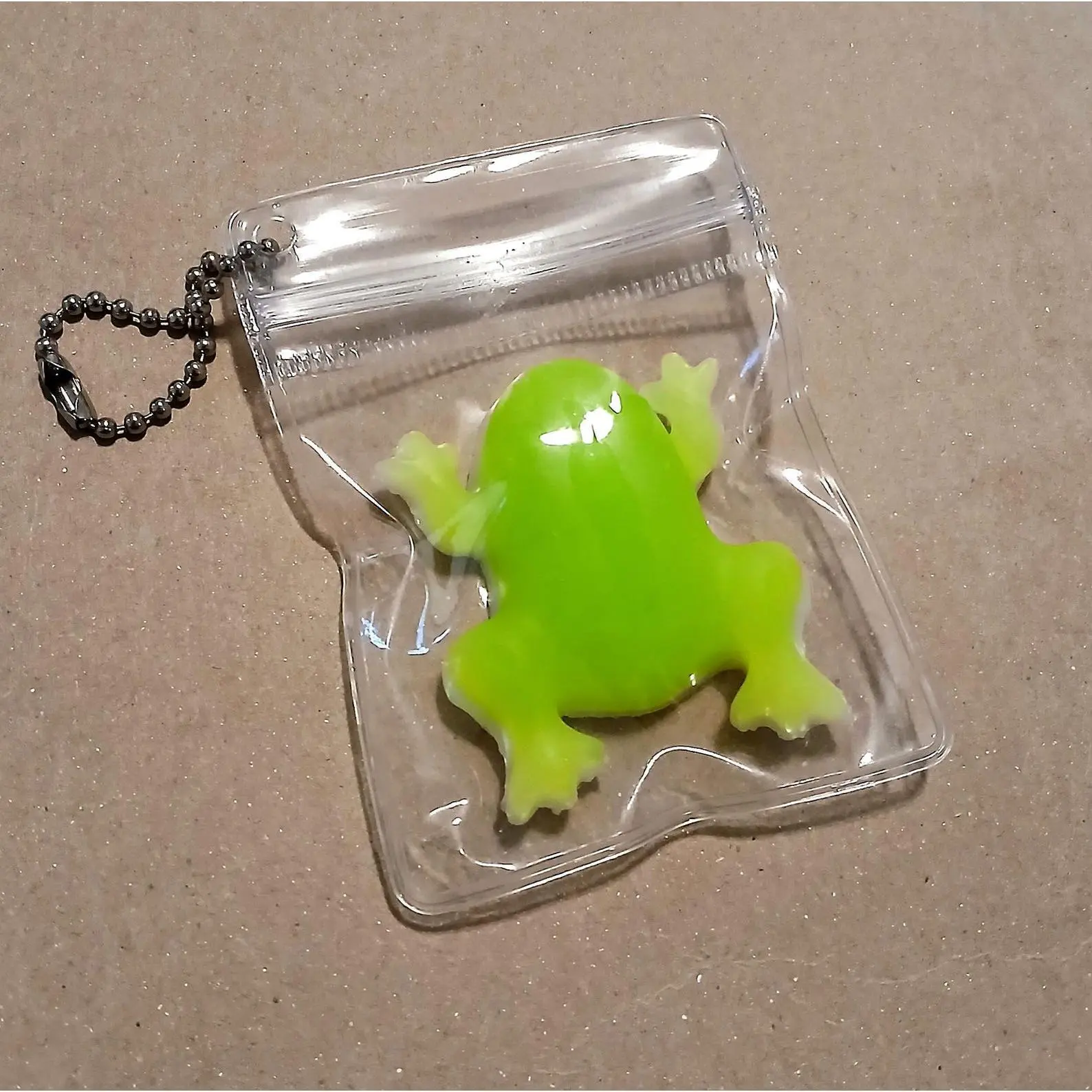 Handmade Gummy Frog Taba Squishy, Candy Keychain Stress Toy Pocket Fidget, Silicone Sensory Stim for Anxiety, Autism, ADHD