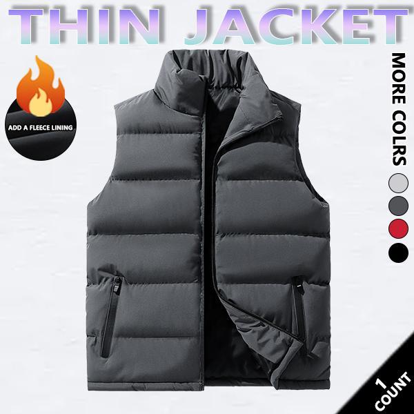 Mens Vest Jacket Warm Sleeveless Jackets Winter Waterproof Zipper Coat Autumn Stand-up Collar Casual Waistcoat Brand ClothingPlease check the size chart before purchasing. SpringStatements