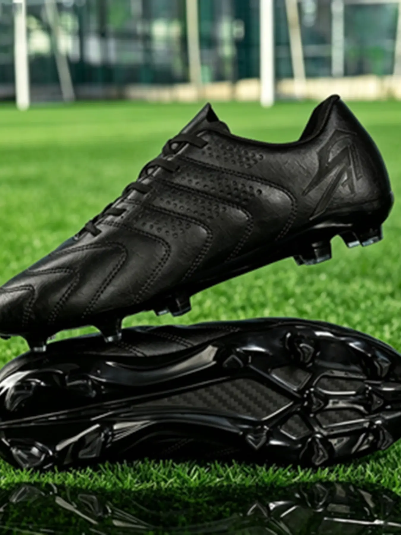 Four-Season Breathable Soccer Shoes, Fg/ag Long Studs for Artificial Grass, Anti-Slip Sporty Shoes, Durable Outdoor Indoor Use, Soccer Boots