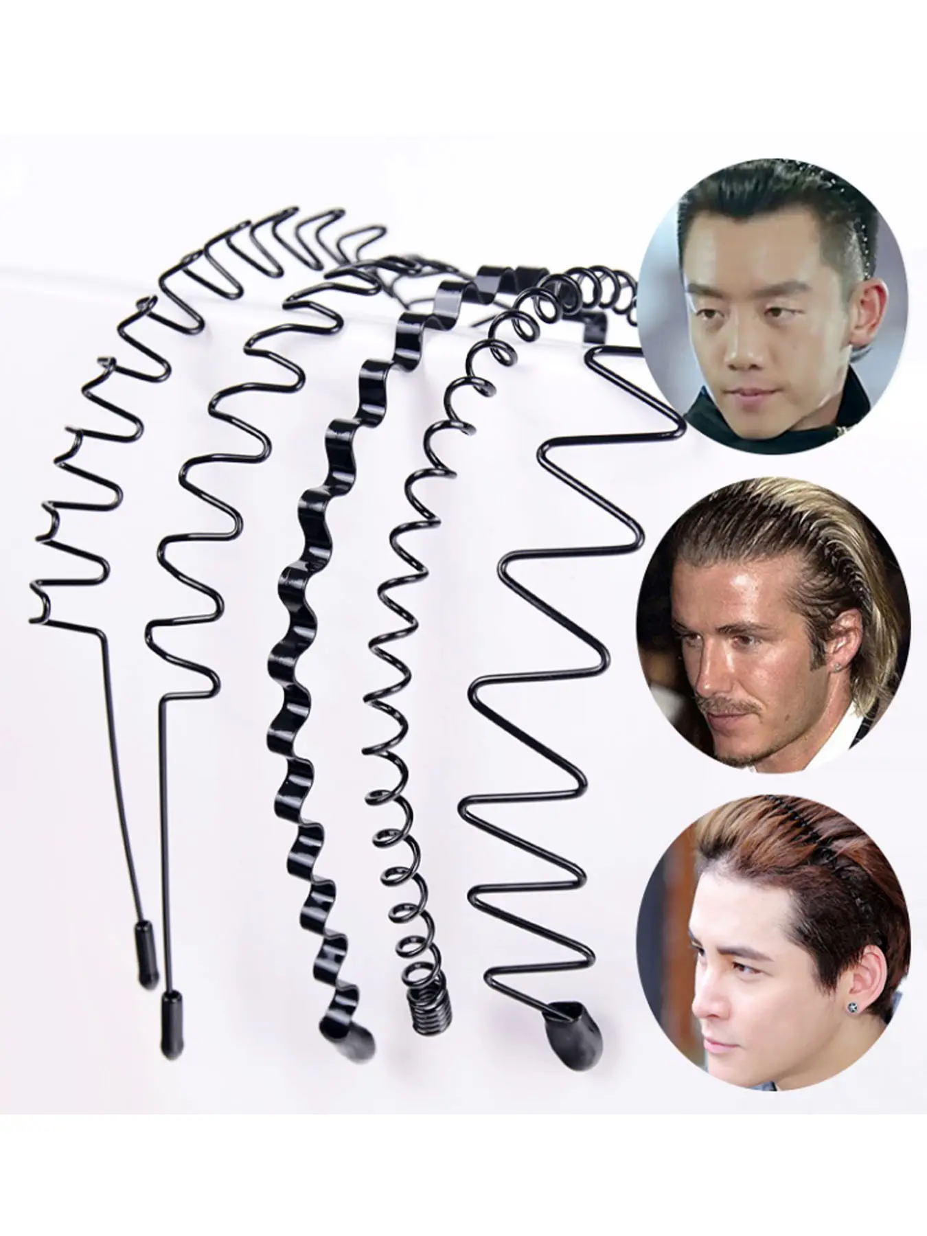 Trendy Men's Hairband Invisible Headband, Women's Pressed Hair Simple Wash Face Wave Hair Clip, Back Hair Sports Hair Accessory, Fashion Headbands, Adjustable Headbands