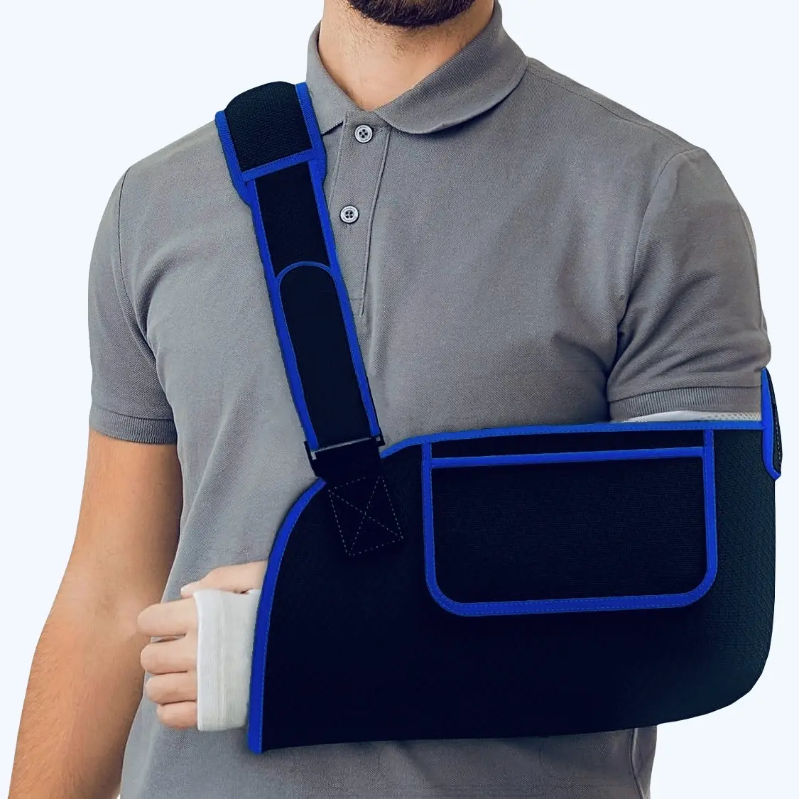Adjustable Breathable Arm Support Sling, Comfortable Lightweight Shoulder Strap for Men and Women, Soft Padded Arm Holder for Daily Use and Casual Activities