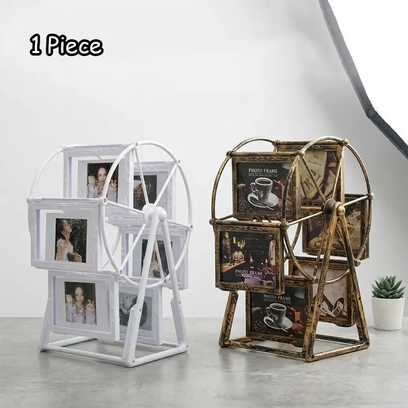 Spinning Memories Display｜1 Pc Ferris Wheel Picture Stand｜DIY Decorative Windmill Photo Frame Ornament