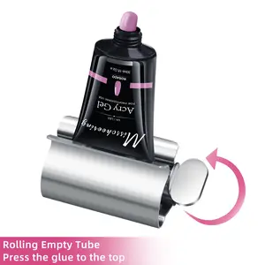 Stainless Steel Toothpaste Dispenser, Roll-On Tube Squeezer, Metal Soft Tube Roller, Suitable for Creams/paint Tubes, Bathroom Accessory