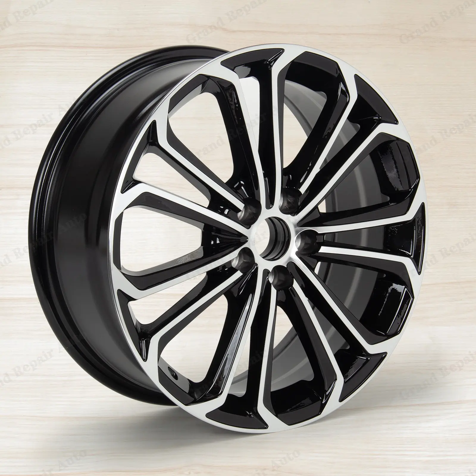 OEM Quality 17" Alloy Wheel Rim Replacement for 2014-2015-2016 Toyota Corolla, Part No. 99987148, with Amarillo Valve Caps thread-on lug nut hub length wheels and tires lexan itires liberty forged wheels veritas forged mag wheel 26 in chrims tulare tires