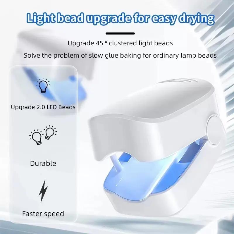 Professional Nail Art UV Light Therapy Device Fungal Cleaner Fast Dryer for Nail Care and Beauty Tools.