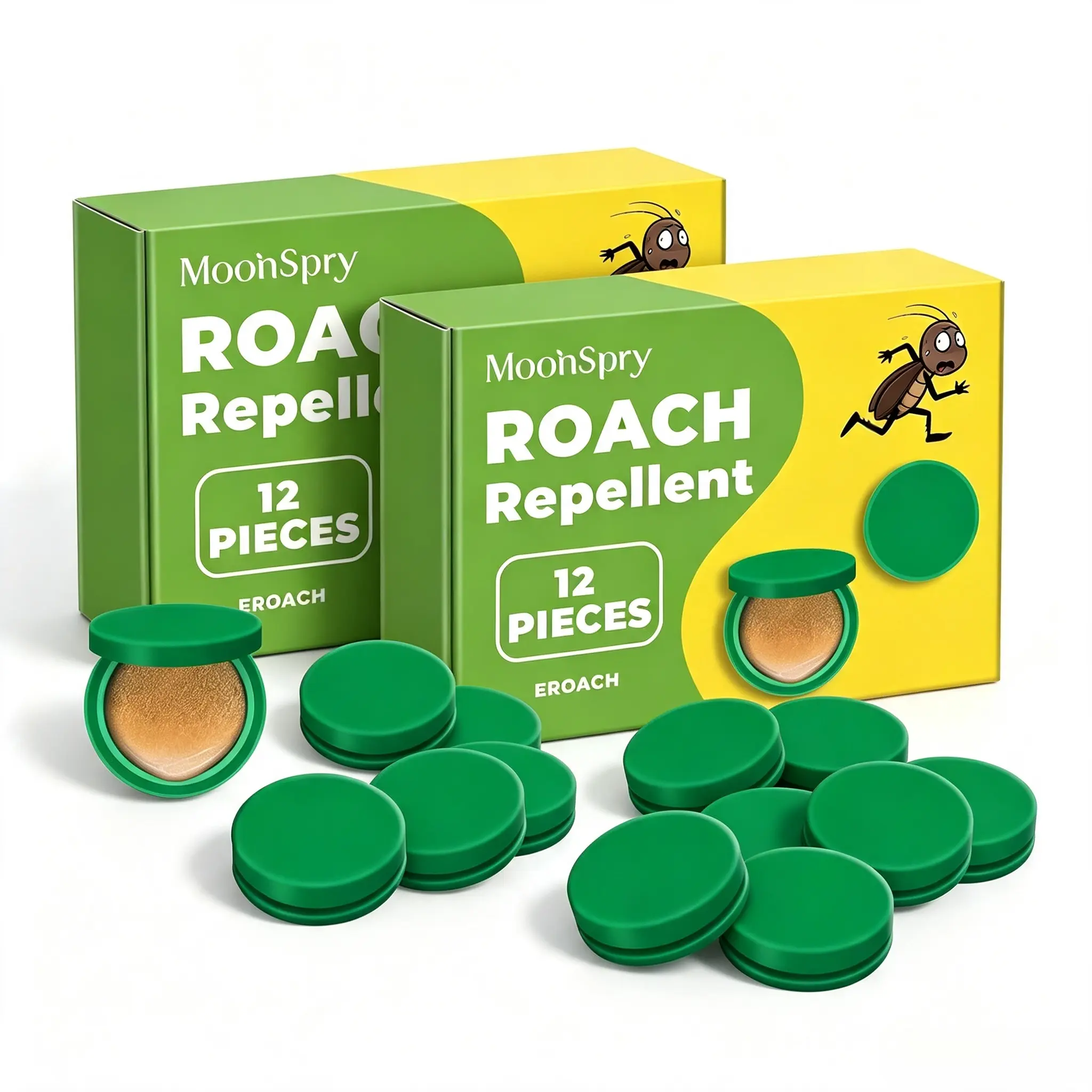 MoonSpry Peppermint Oil Roach Repellent Spray, Powerful Cockroach & Rodent Exterminator, Multi-Purpose Multi-Surface Pest Deterrent for Indoor & Outdoor Domestic, Dormitory, Kitchen and Microfiber Floor Cleaning Use