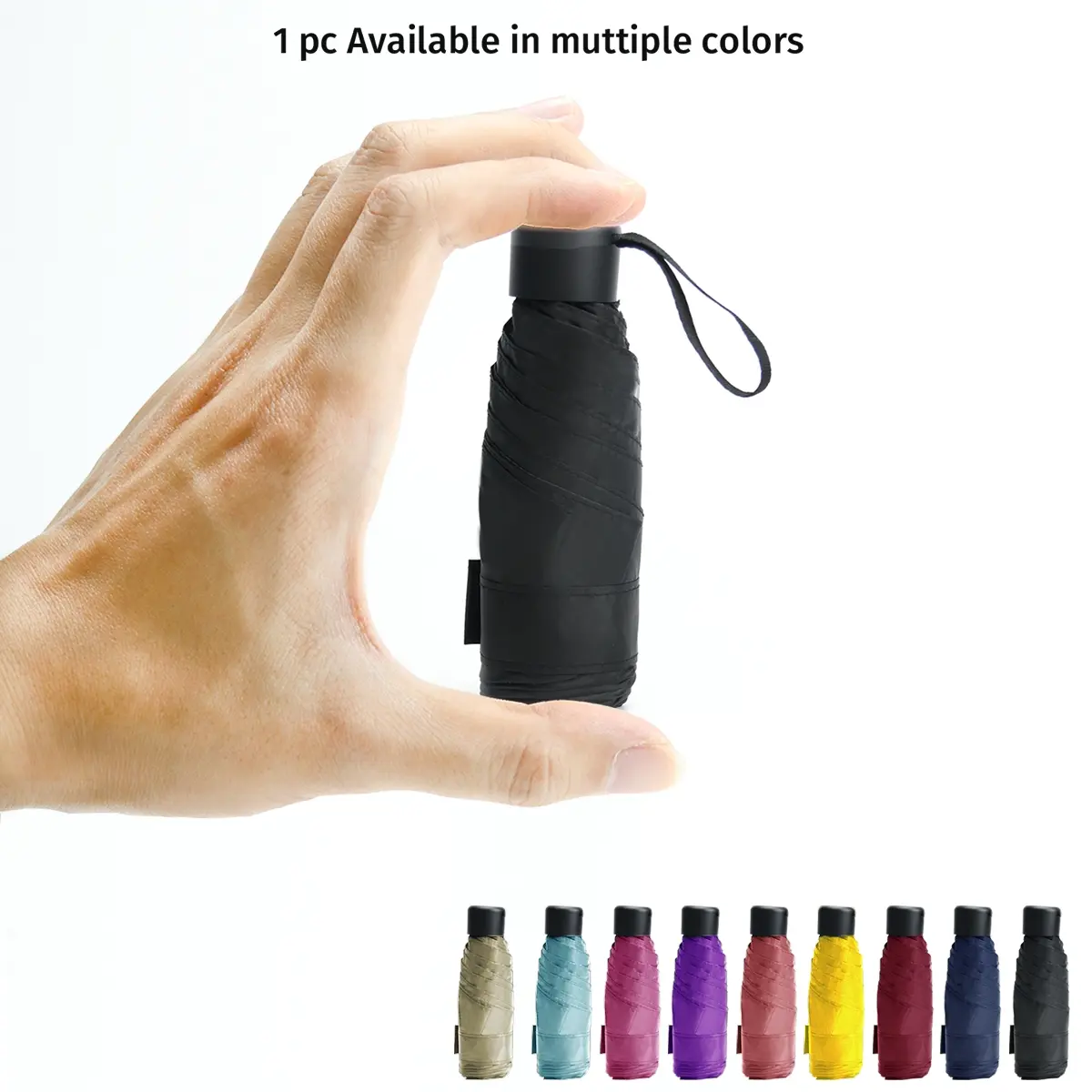 Portable Five Fold Dual Use Automatic Folding Umbrella, Fully Automatic Umbrella For Rain And Sun Ultra Light Pocket Parasol Spring Summer Unisex Bridesmaid Gift Mother's Day Gift Home Decor Beach Travel Vacation Essential Foldable Automatic Umbrella