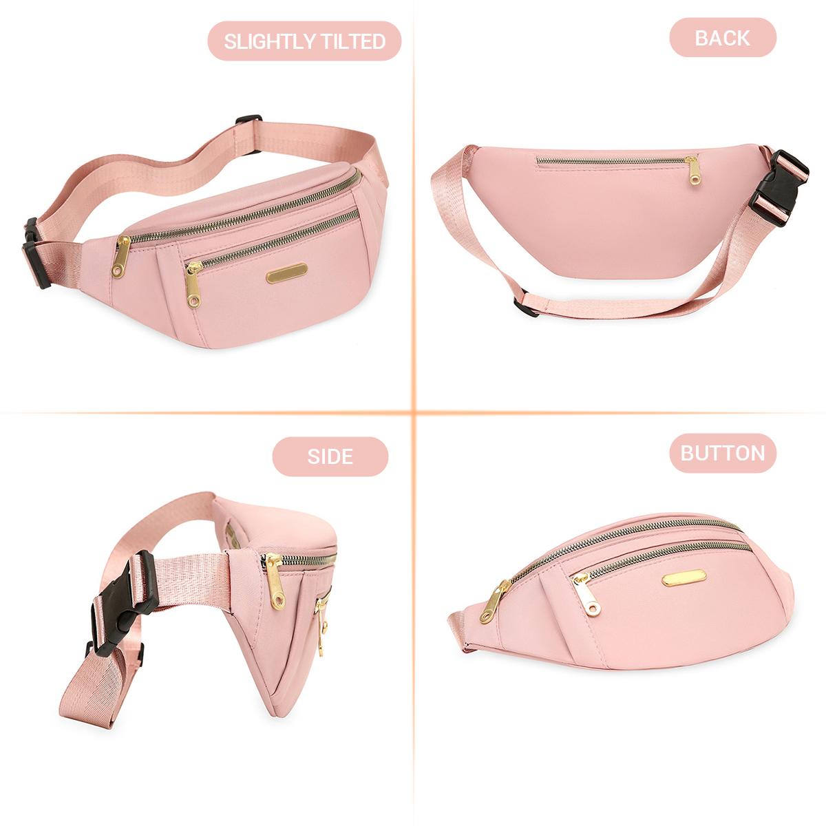 3 Pack Women's Nylon Fanny Pack with Adjustable Strap,Pouch Compact,Waterproof Multi-Pocket Waist Pack, Fashionable Crossbody Shoulder Bag for Travel, Sports & Outdoor Activities 3 Pack Women's Nylon Fanny Pack with Adjustable Strap,Pouch Compact,Waterproof Multi-Pocket Waist Pack, Fashionable Crossbody Shoulder Bag for Travel, Sports & Outdoor Activities