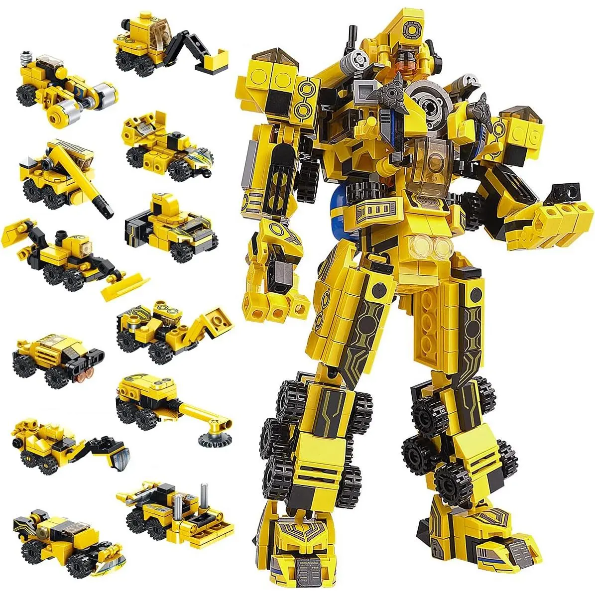 Sciencow 25-in-1 Robot Building Toy Set, Construction Blocks for Robots or Trucks, Christmas/Birthday Gifts for 6-14 Year Old Boys