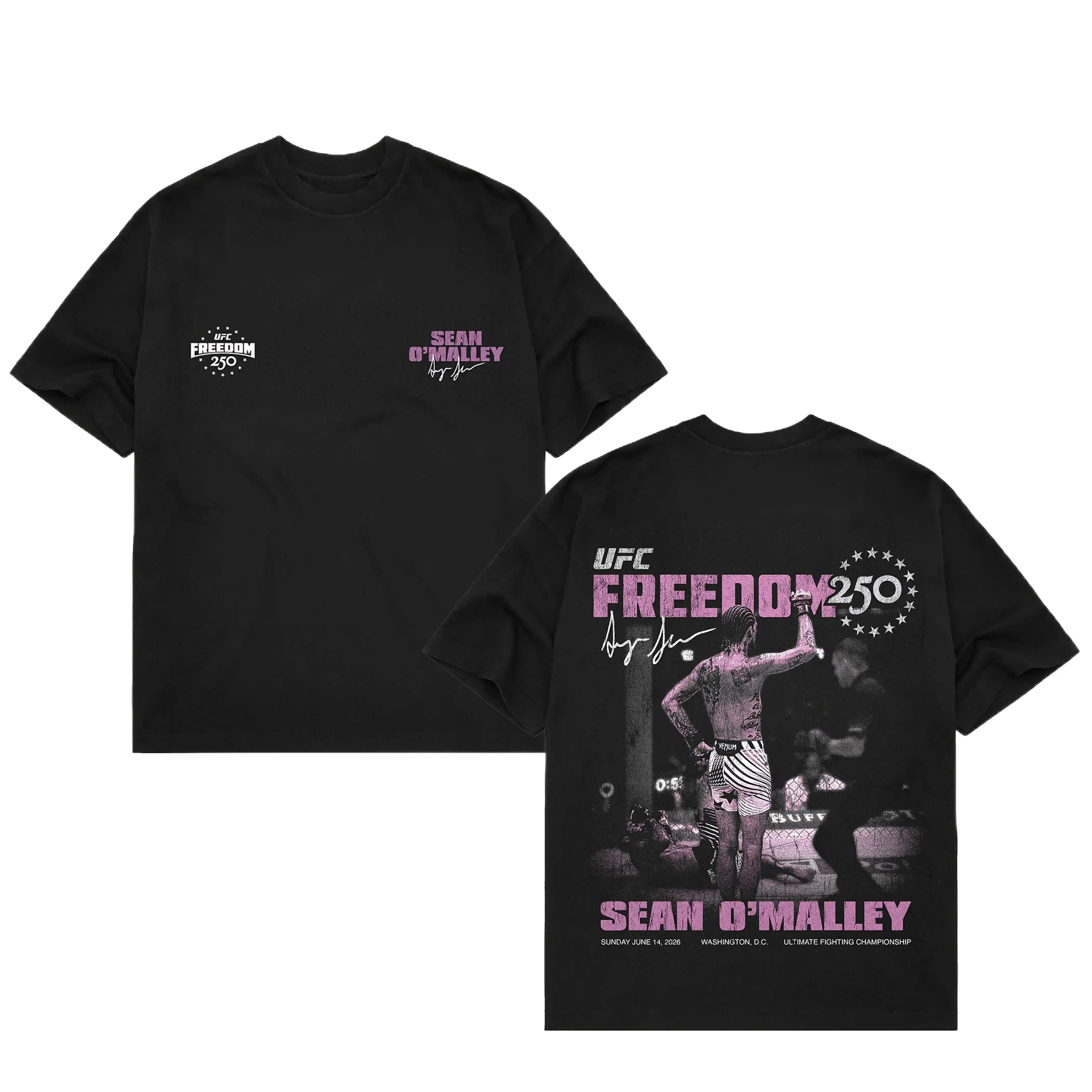 Sean O’Malley UFC Freedom 250 Graphic Tee (Viral) Champion Fighter Shirt 180g 100% Cotton MMA White House Salute T-Shirt Vintage Combat Sports Merch Fan Gift Unisex Casual Streetwear Men Clothing Sale TikTok Shop Deals