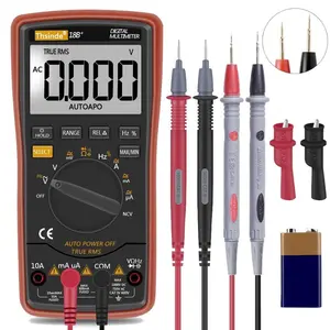 2026 Auto Ranging Digital Multimeter TRMS 6000 with Battery Alligator Clips Test Leads AC/DC Voltage/Account,Voltage Alert, Amp/Ohm/Volt Multi Tester/Diode