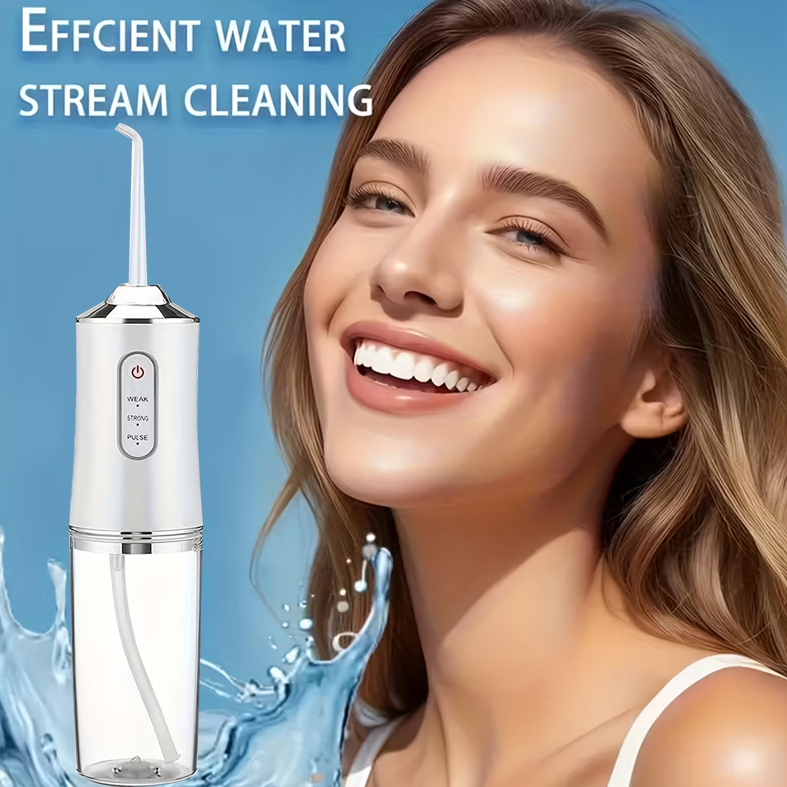 Rechargeable Water Flosser, Cordless Dental Flosser, Portable Oral Irrigator with 4 Counts Jet Tips, Waterproof Teeth Cleaner, 3 Modes Teeth Cleaning Tool for Home & Travel #TOP PICKS