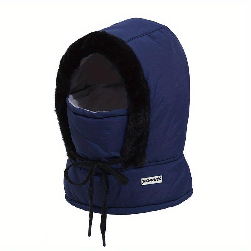 Winter Fleece Ear Protection Lei Feng Hat – Unisex Windproof Snow Cap for Outdoor Skiing, Cycling, and Cold Weather Warmth