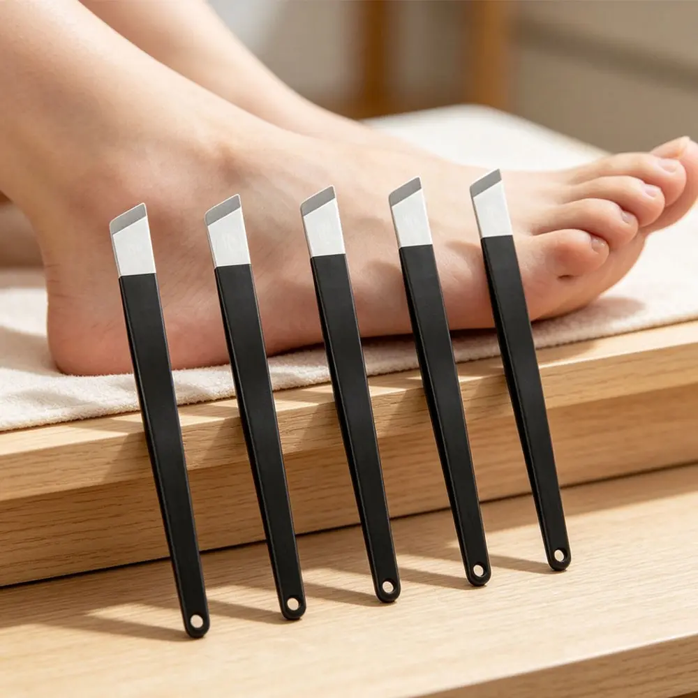 5pcs Stainless Steel Pedicure Knife Set, Professional Foot Care Tool Kit, Sharp Blades Foot Callus Remover for Dead Skin, Callus, Corn Removal