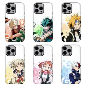 MHA Character Collection Phone Case|Bakugo, Deku, Todoroki & Friends Shockproof Cover for Fans Suitable for iPhone 17-11 Pro Max/Plus and  Samsung Galaxy S23-25