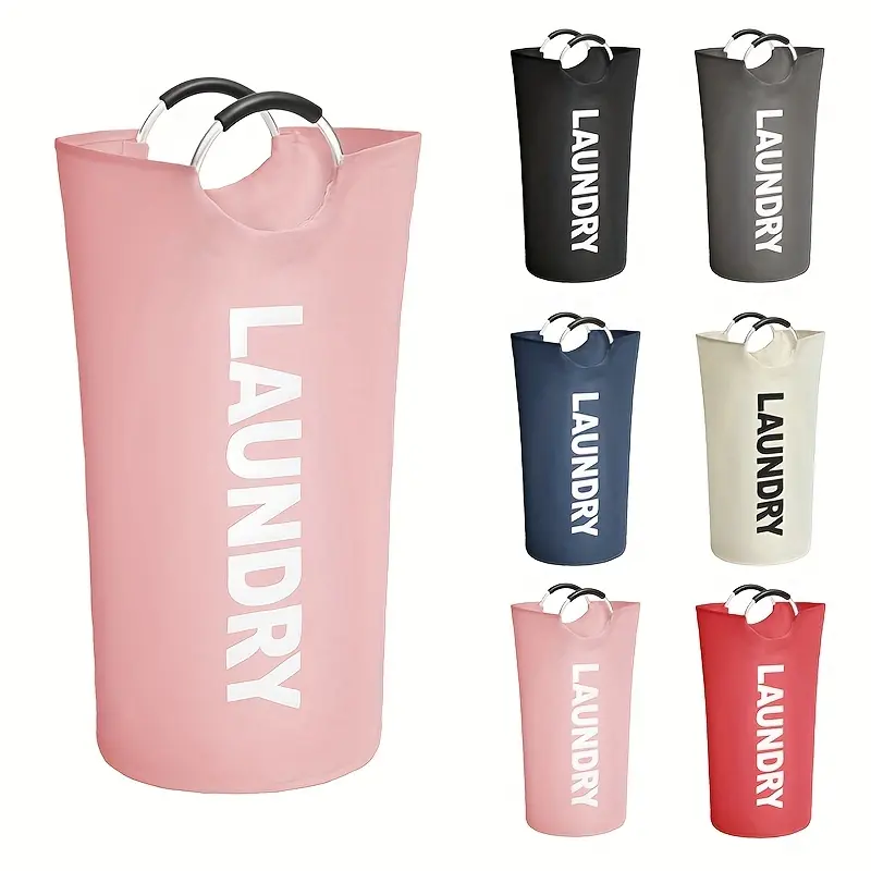 150L Extra Large Foldable Laundry Basket with Aluminum Handle – Multi-Purpose Storage for Bathroom, Laundry, Balcony, Dorm